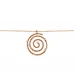 Colar OURO Espiral e Diamantes 106943