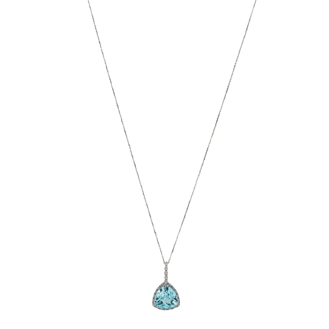 Colar OURO Topázio e Diamantes 114434