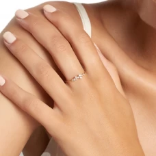 Anel LECARRÉ Diamantes Ouro 18k GA056OA