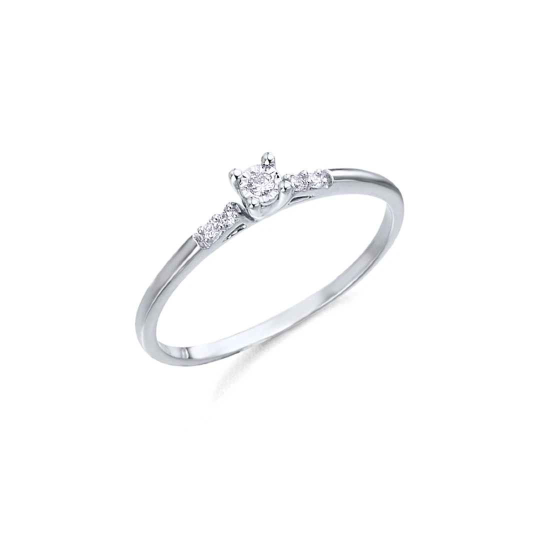 Anel LECARRÉ Diamantes Ouro 18k GA065OB