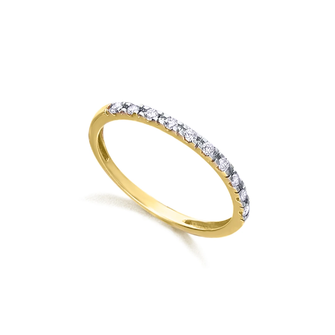 Anel LECARRÉ Diamantes Ouro 18k GA076OA