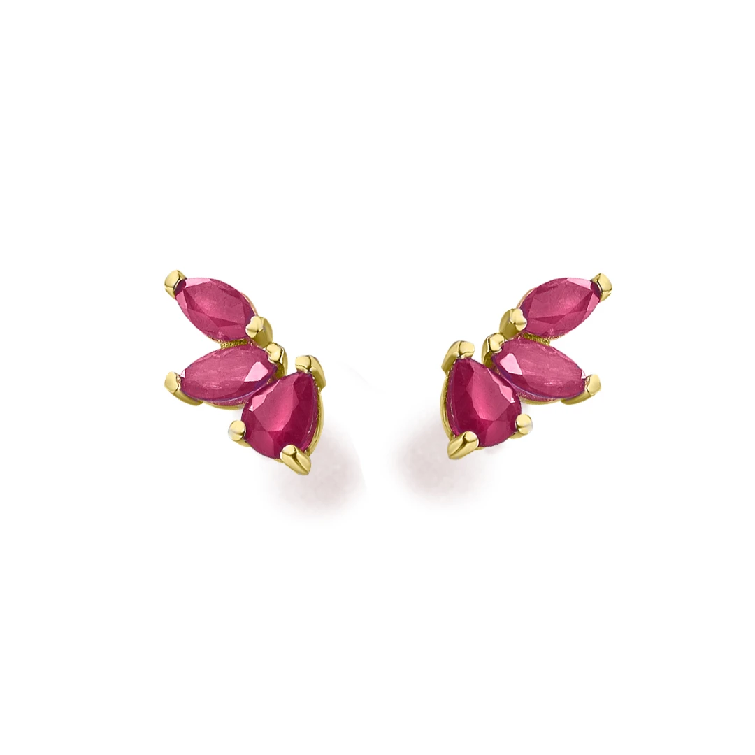 Brincos LECARRÉ Rubis 18k GB133RU