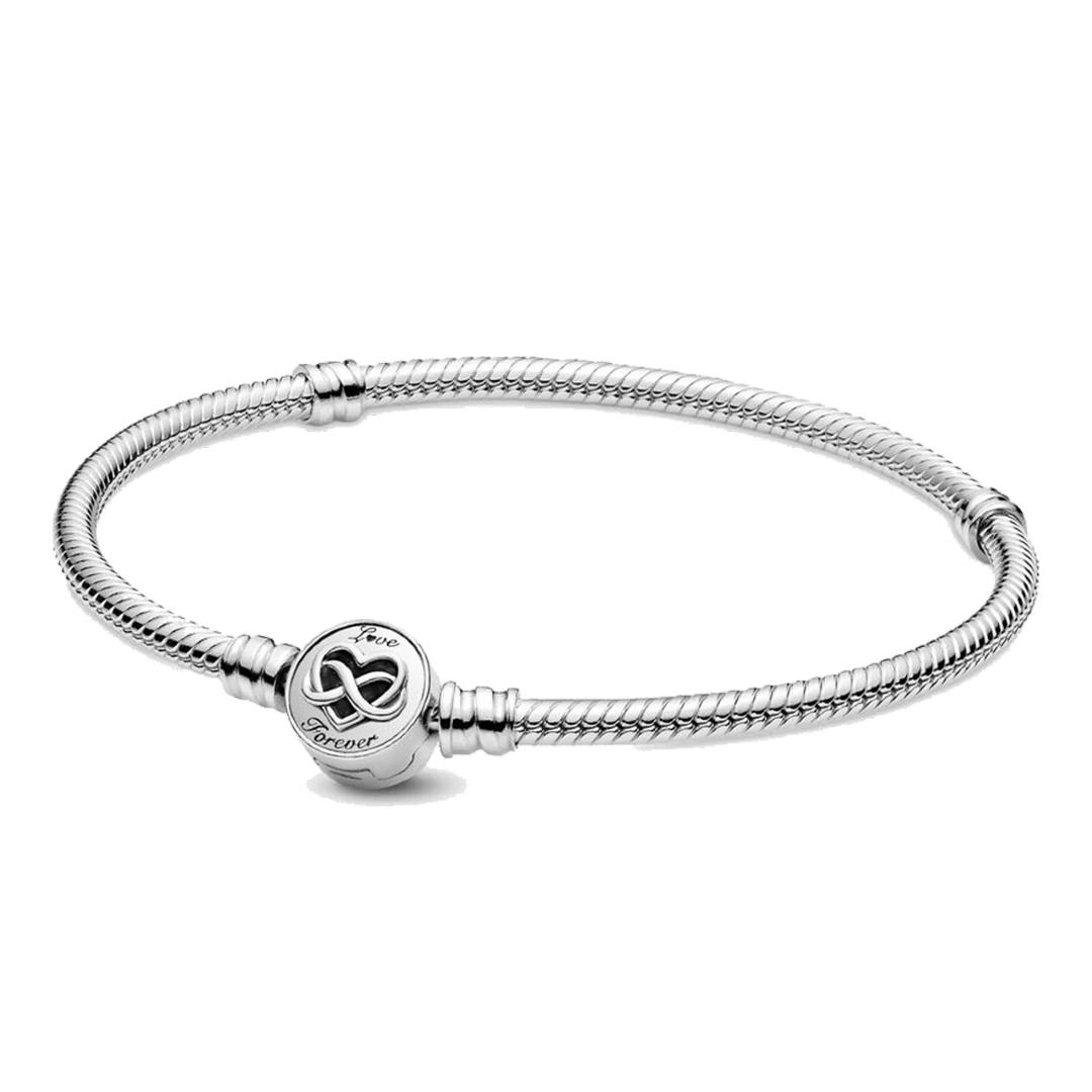 Pulseira PANDORA Coração & Infinito 599365C00-19