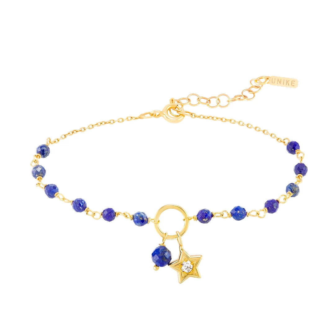 Pulseira UNIKE Winter Star and Blue Beads UK.PU.0117.0149