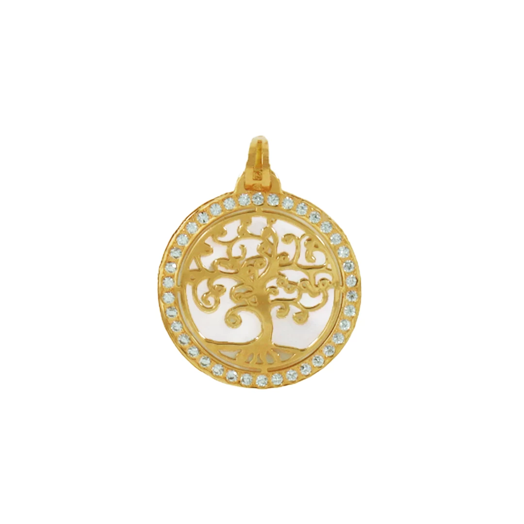 Medalha OURO Árvore da Vida 05787