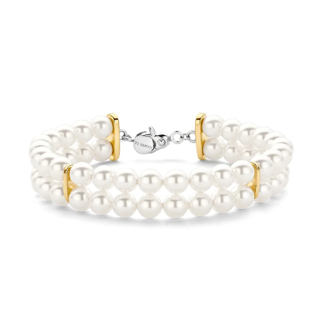 Pulseira TI SENTO Milano Pérolas 23077YP