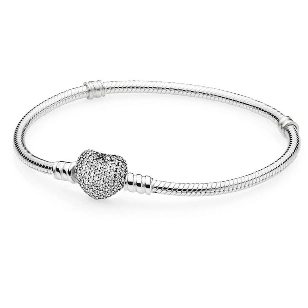 Pulseira PANDORA Moments Heart 590727CZ-18