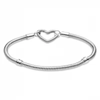 Pulseira PANDORA Snake com Fecho Coração 599539C00-19