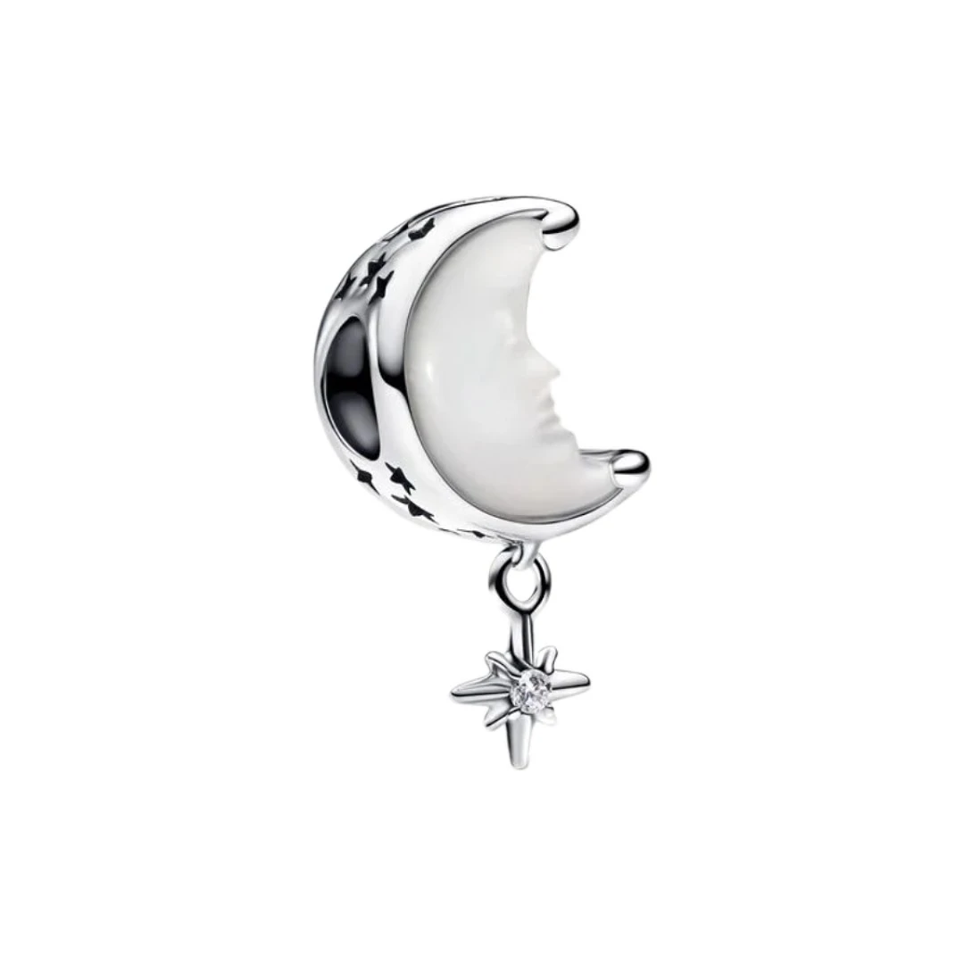 Conta PANDORA Moon and North Star 793594C01