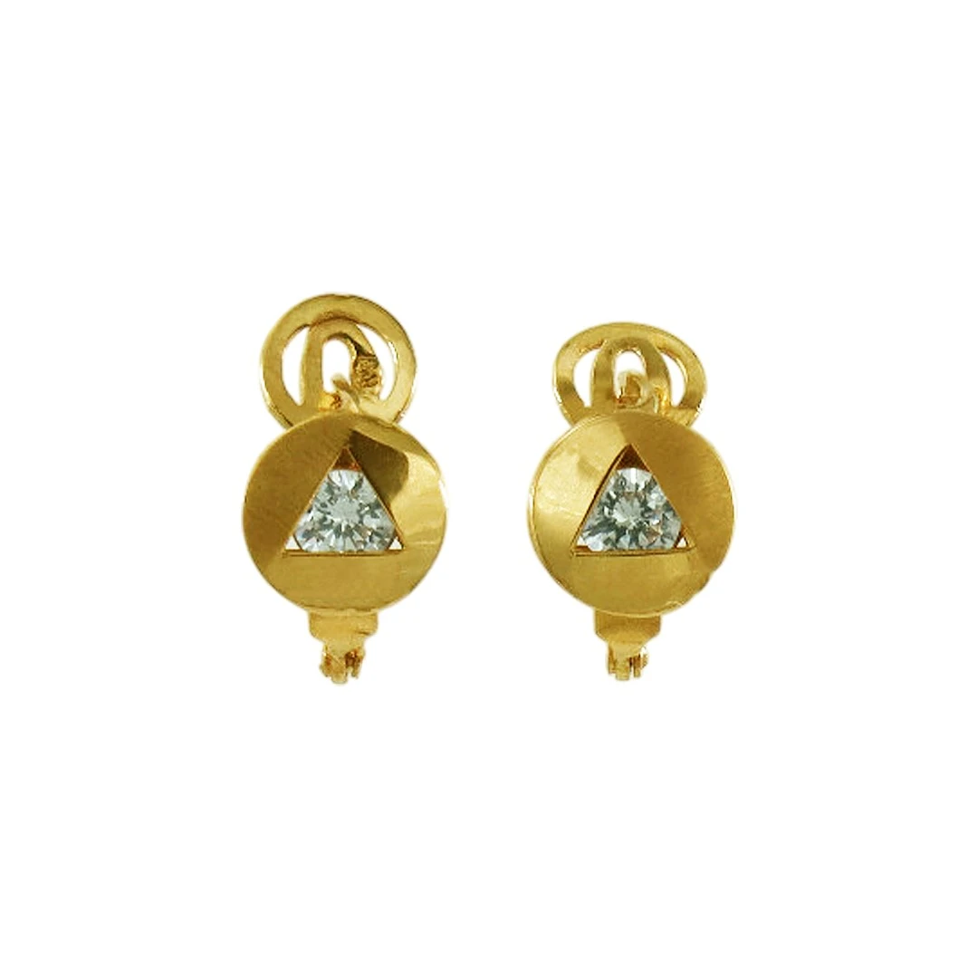 Brincos OURO Criança Zircónias 18434