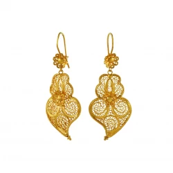 Brincos OURO Coração de Viana 19886