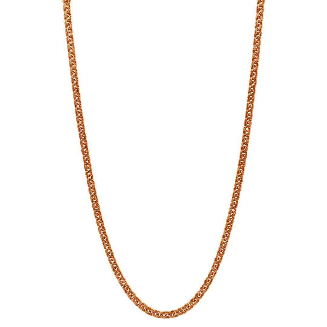 Colar OURO Malha Frisos 02302