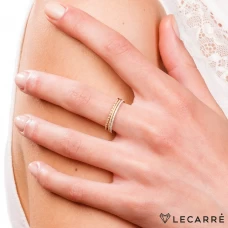 Anel LECARRÉ Diamantes Ouro 18k GA003OA.13