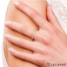 Anel LECARRÉ Diamantes Ouro 18k GA003OR.13