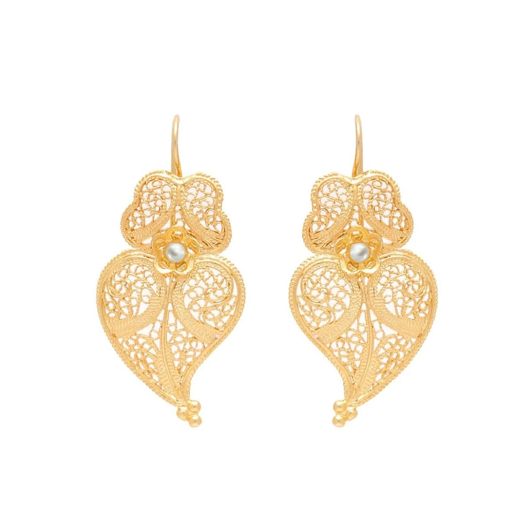 Brincos PORTUGAL JEWELS Coração de Viana GECV00135W