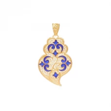 Colar PORTUGAL JEWELS Coração de Viana Azulejo GNAZ00205B