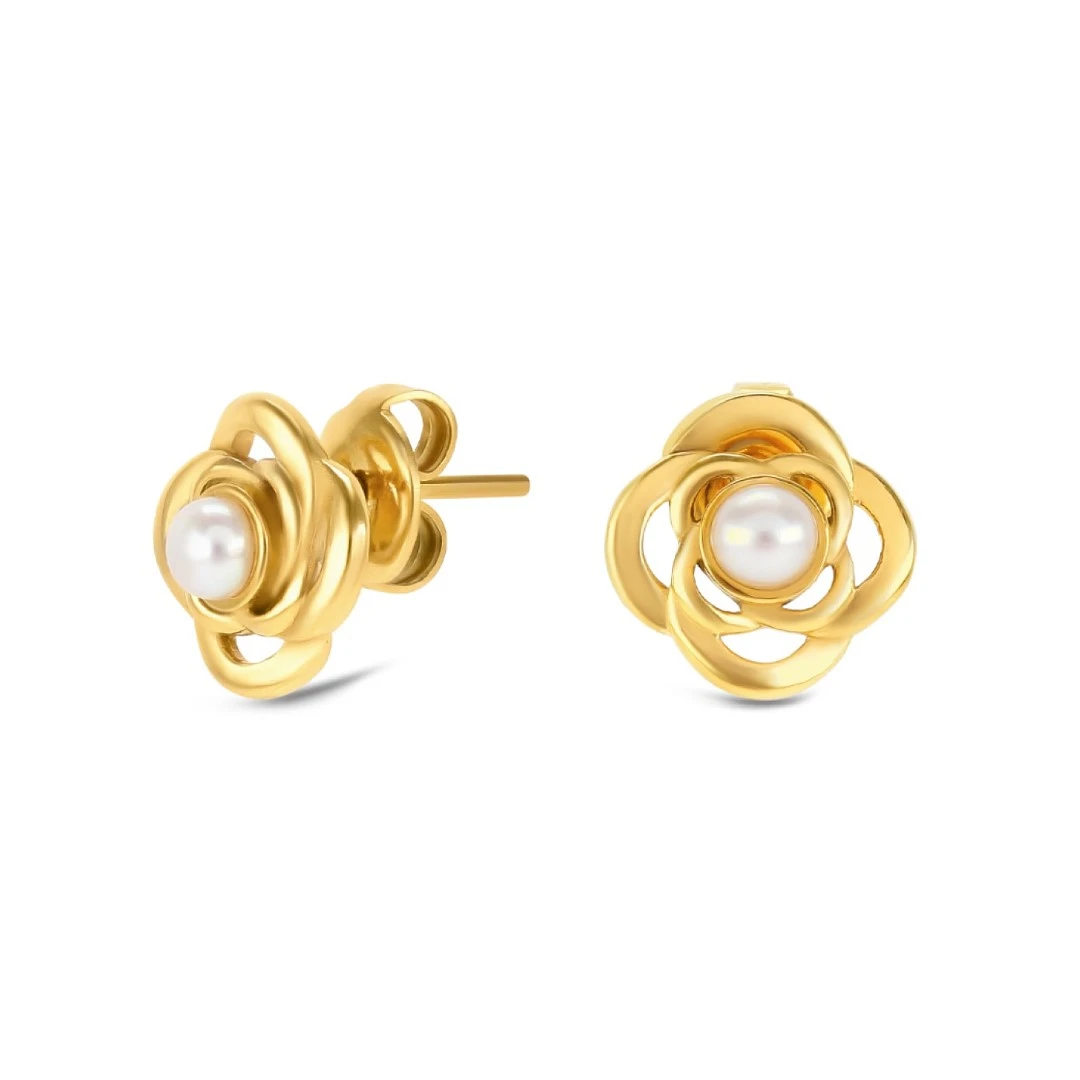 Brincos ONE Rose Pearl OJRE02D