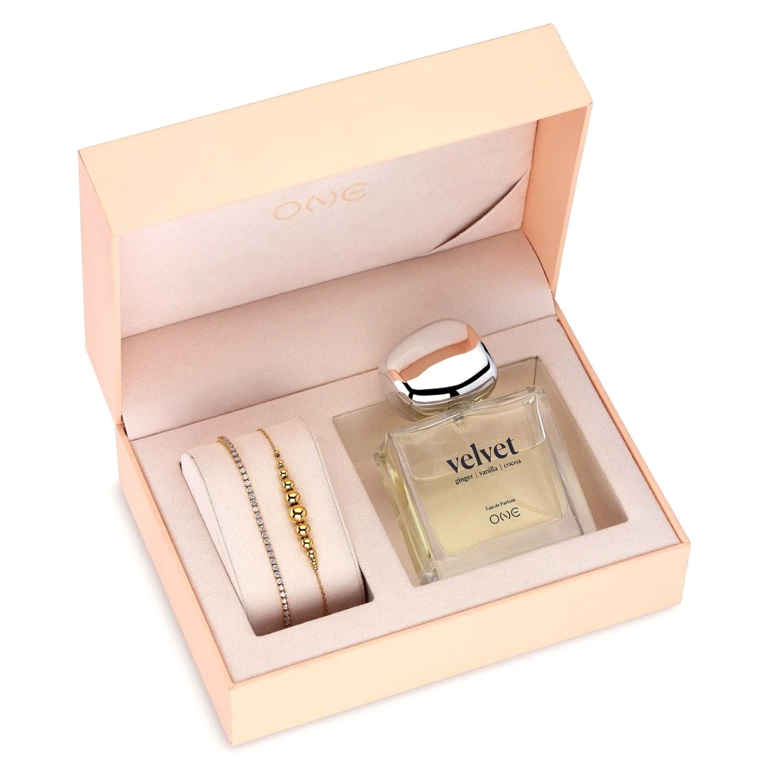 Set Perfume & Pulseiras ONE Velvet OJSETP02
