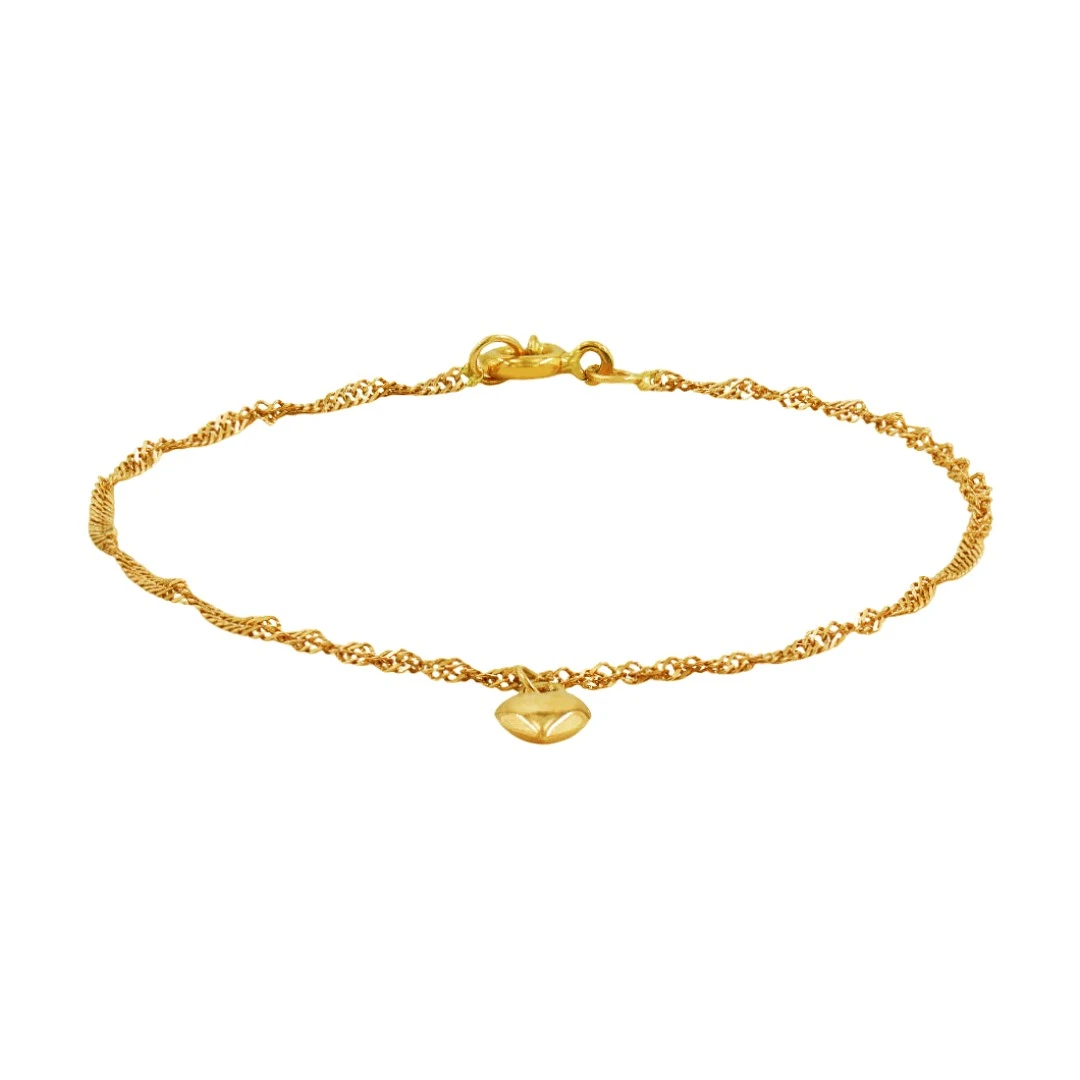 Pulseira OURO Criança Coração 11403
