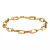 Imagem Principal em Miniatura do produto Pulseira OURO Malha Elos 14226