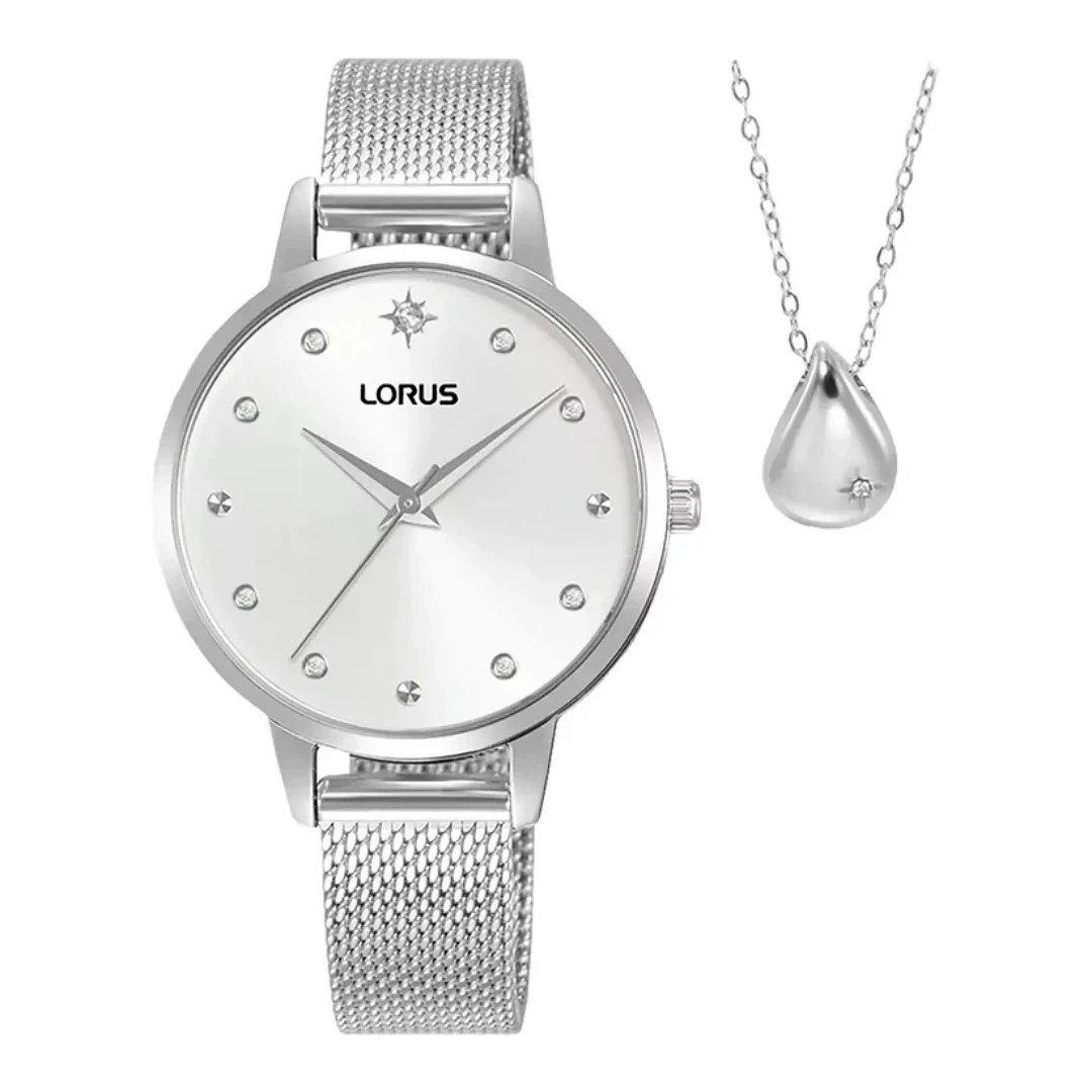 Conjunto LORUS Relógio & Colar Classic RG285XX9