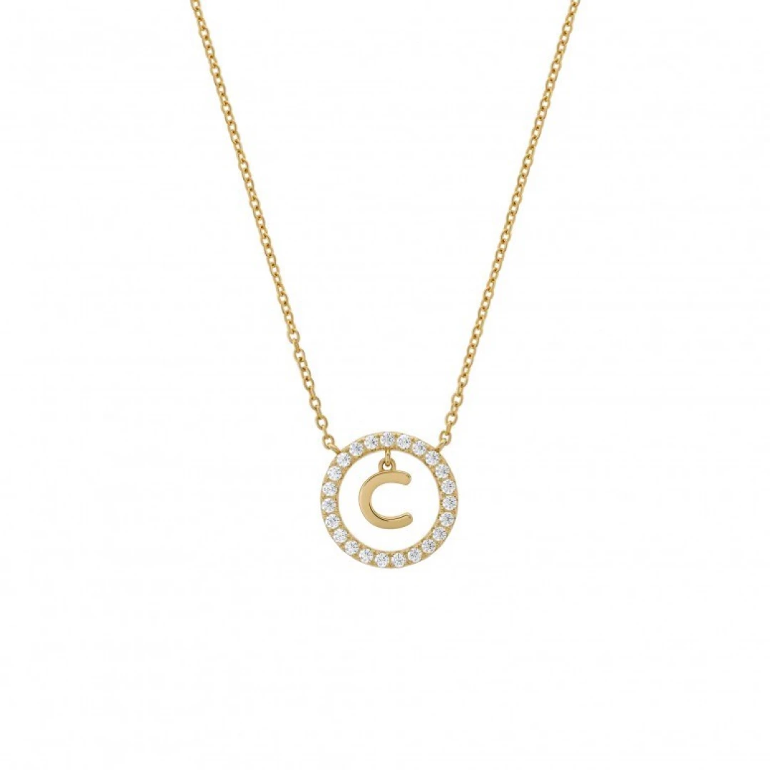 Colar UNIKE Letra C UK.CL.1204.0291