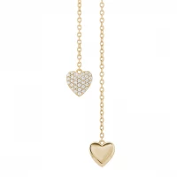 Colar UNIKE Two Hearts UK.CL.1204.0334