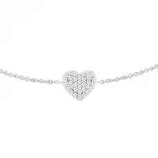 Pulseira UNIKE Classy Heart Pearls UK.PU.1204.0036