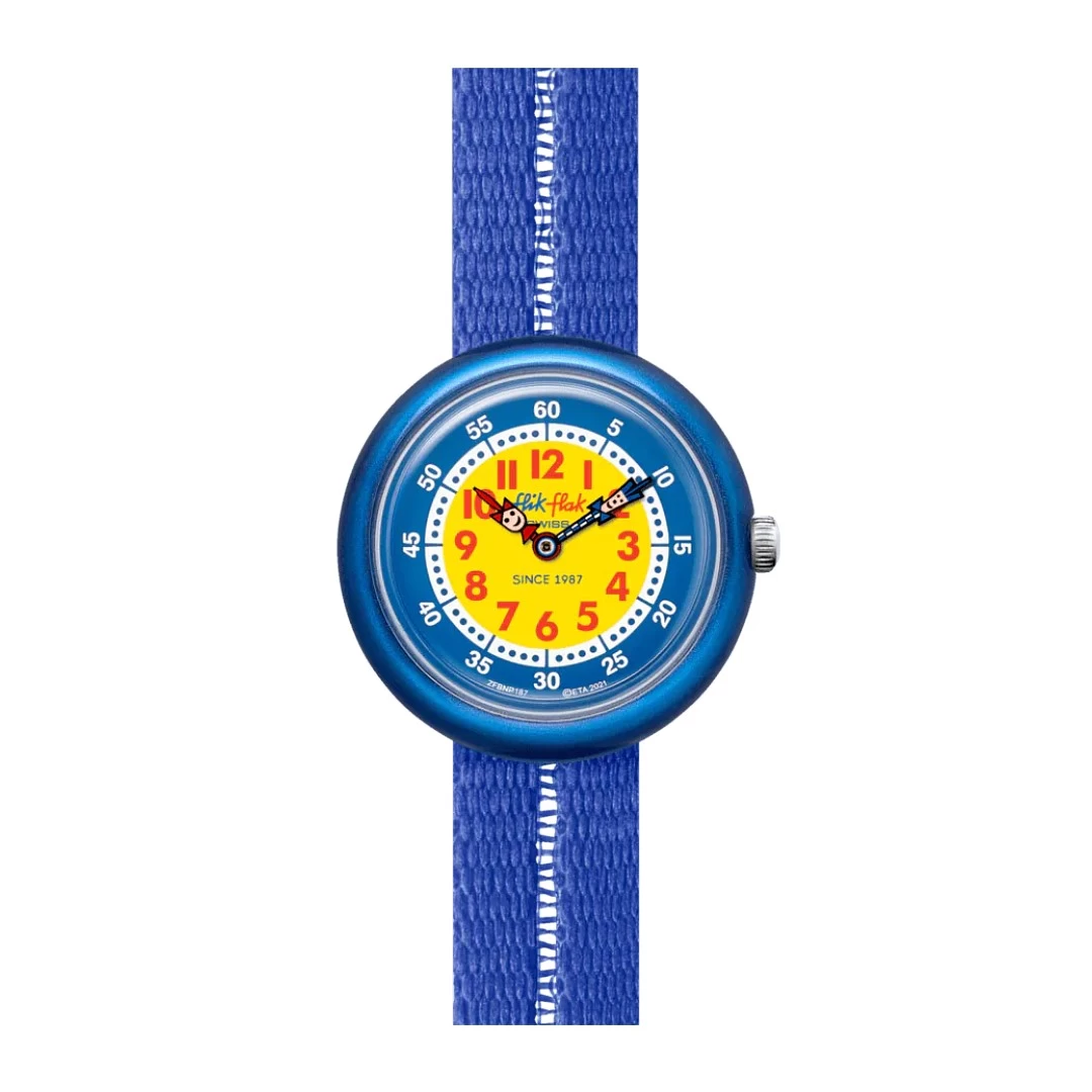 Relógio FLIK FLAK Retro Blue ZFBNP187